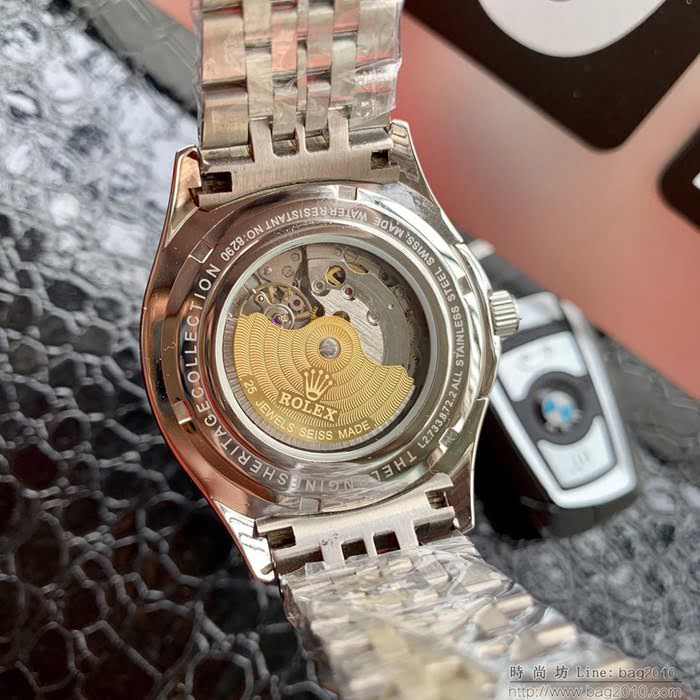 ROLEX勞力士 三針單曆 全自動進口機械 316L精鋼表殼 錶帶 男士腕表  wssb3569